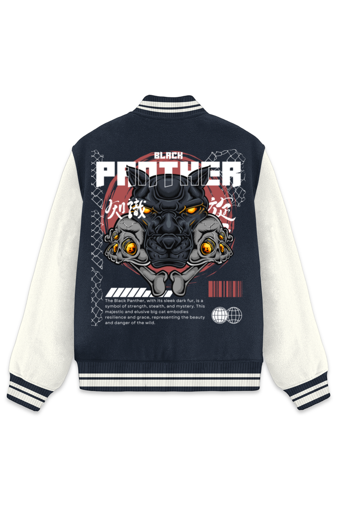 Classic 'BLACK PANTHER' Varsity Jacket