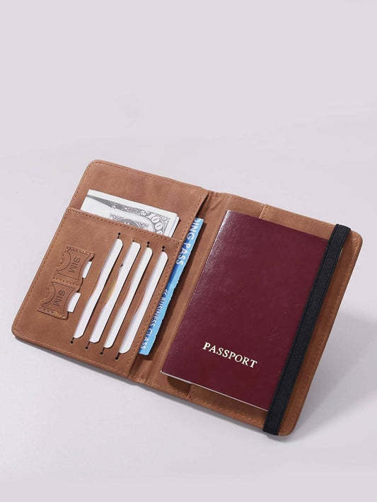 Leather Travel card Holder for Men & Women