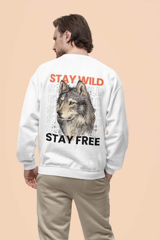 Oversized 'STAY WILD' Sweatshirt