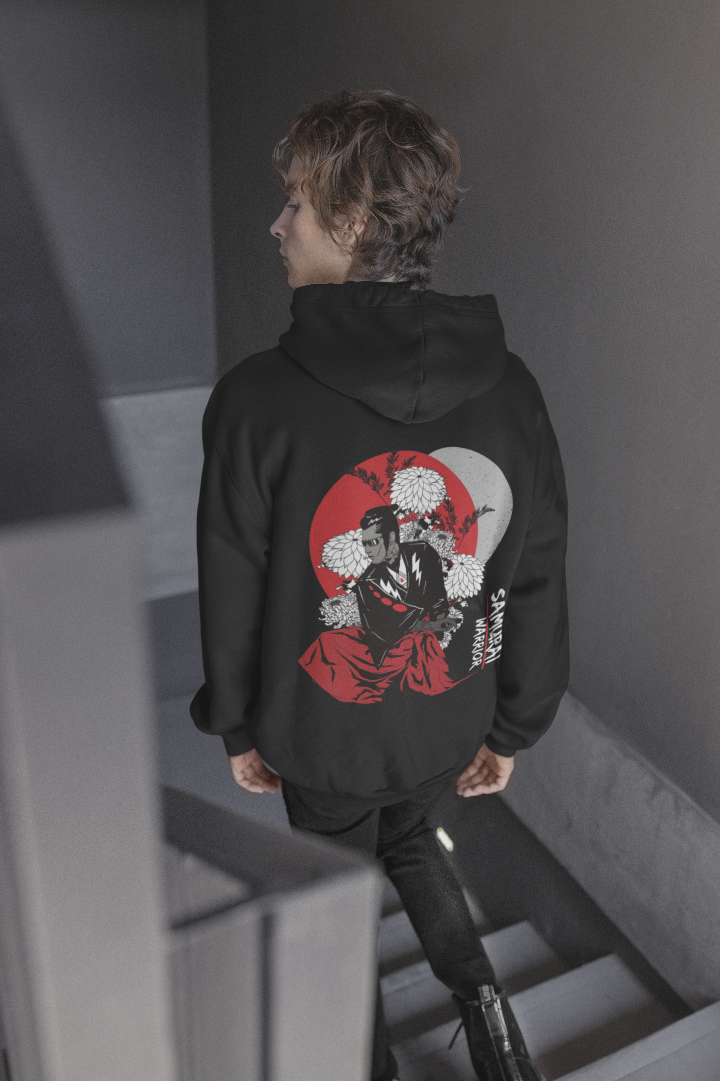 Oversized 'SAMURAI WARRIOR' Hoodie