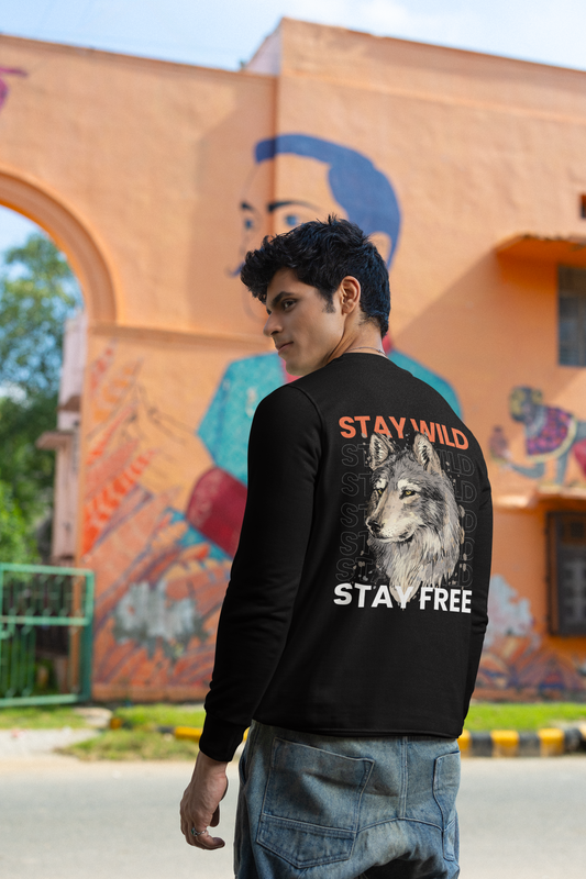 Oversized 'STAY WILD' Sweatshirt