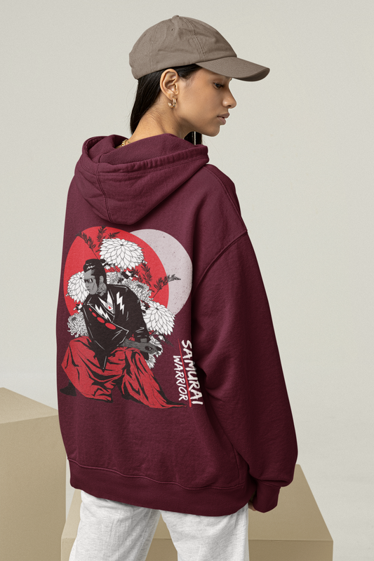 Oversized 'SAMURAI WARRIOR' Hoodie