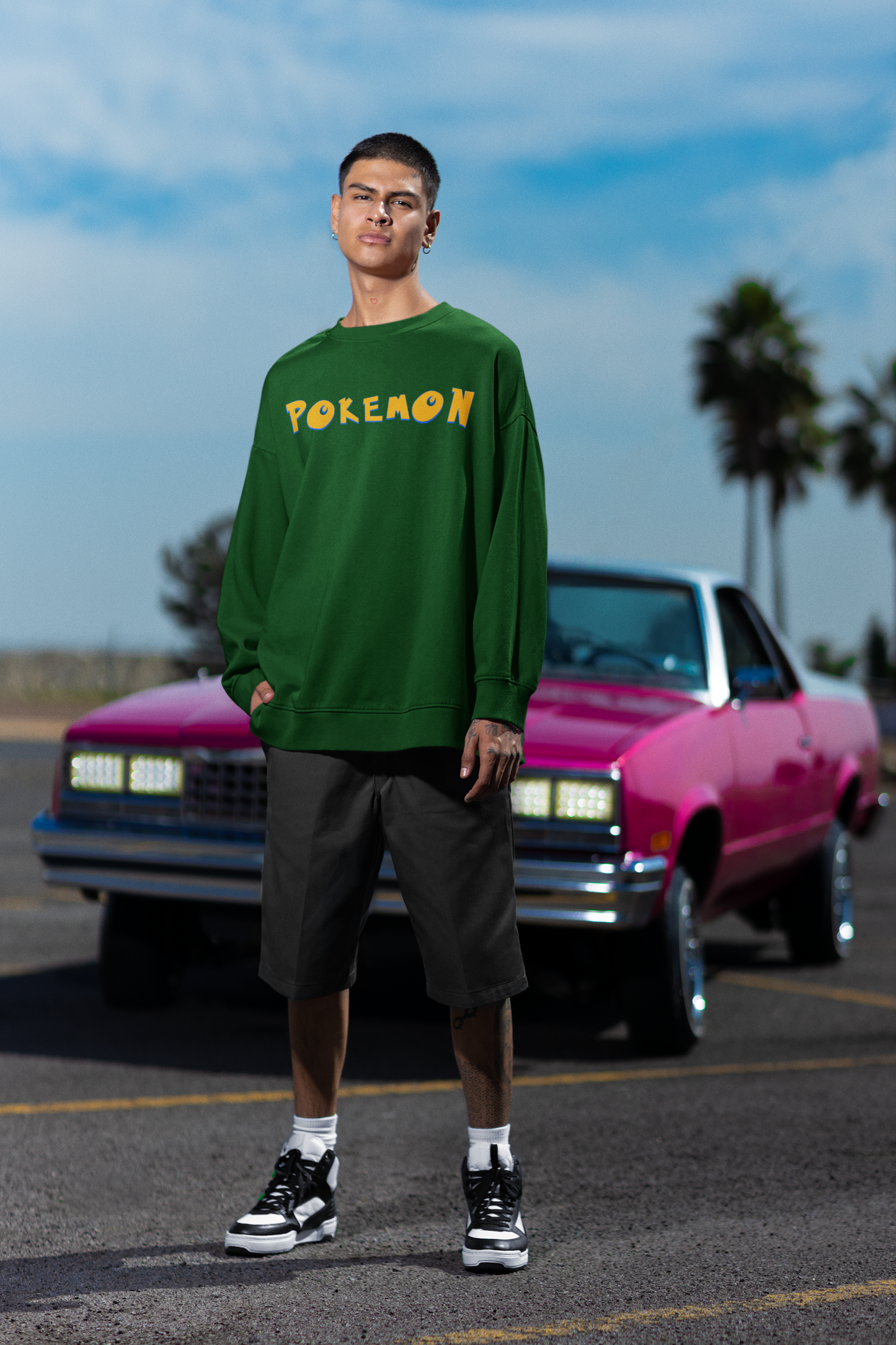 Oversized 'POKEMON' Sweatshirt