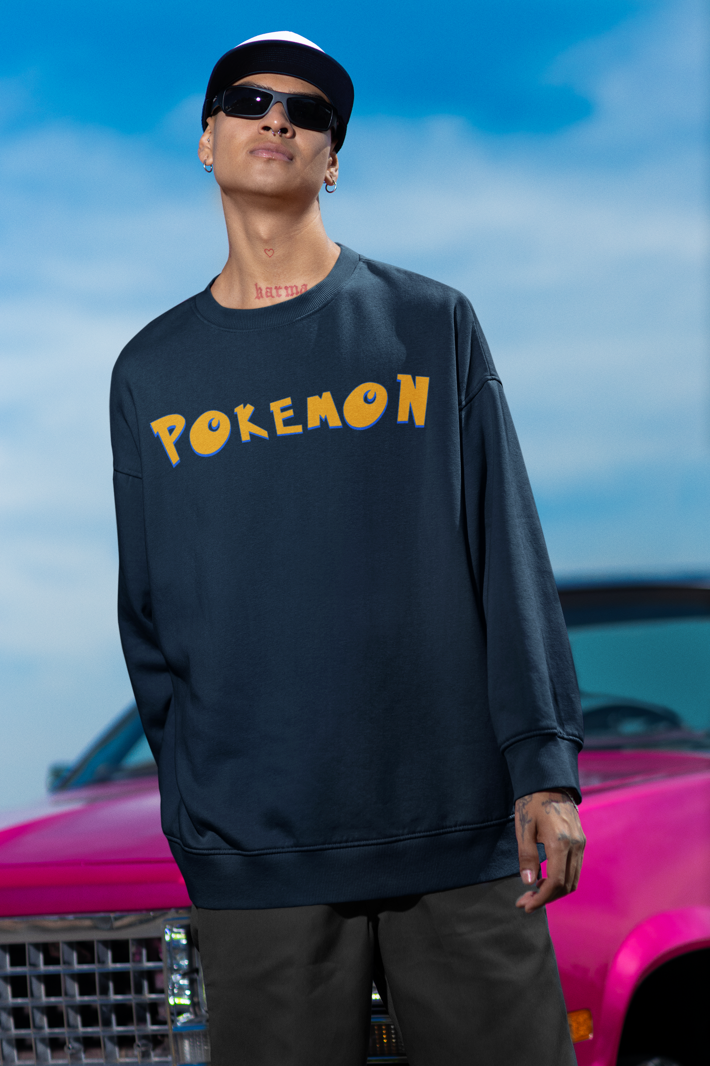 Oversized 'POKEMON' Sweatshirt